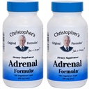 Fórmula original de Christopher Fórmula Adrenal para soporte de estrés - Complementos de soporte de Adrenal - Gerente de cortisol natural - Pack de 2