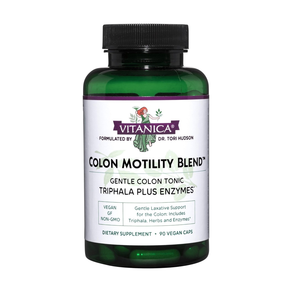 Vitanica Colon Motility Blend, Colon Support, Vegan, 90 cápsulas