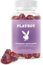 Playboy - Feminine Health Cranberry Antioxidant Gummies for Women (60 Count - Cranberry) Antioxidant Rich to Cleanse &amp; Protect Urinary Tract Health, Vaginal Odor and Ph Balance - Non GMO, Vegan Gummy