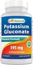 Best Naturals Potasio Gluconato Suplemento 595 Mg Tablet, 250Count