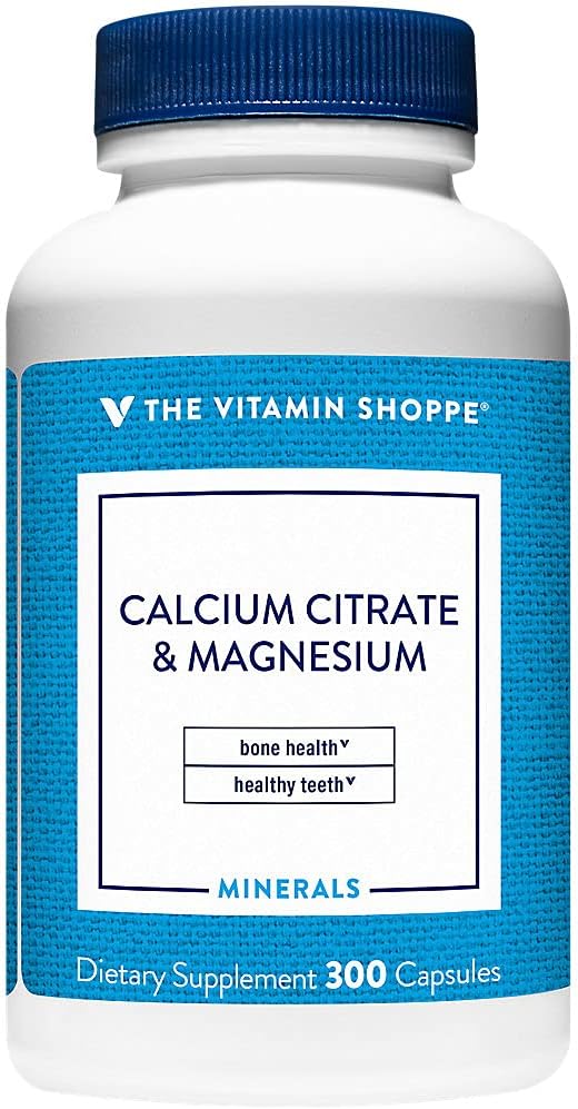 Citrato de calcio &amp; Magnesio (300 cápsulas) por The Vitamin Shoppe