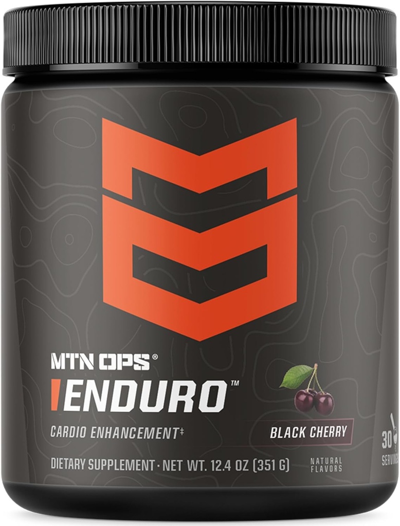 MTN OPS Enduro Nitric Oxide Stim Free Pre Workout Ø Magnesium Citrate, L Arginine &amp; L Citrulline Caffeine Free Preworkout ← 30 Servindo la cereza negra