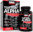 Prueba de factor de fuerza X180 Booster de testosterona alfa para hombres, suplemento de testosterona con Fenugreek patentado " L-Citrulline para promover el músculo magro, fuerza, energía, potencia " , 120 cápsulas