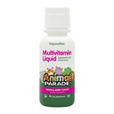 NaturesPlus Animal Parade Children's Liquid Multivitamin - Tropical Berry Flavor - 8 fl oz - Whole Food Supplement - Vegetarian, Gluten Free - 16 Servings