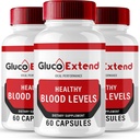 Gluco Extend Capsules, GlucoExtend Support Fórmula Suplemento Pills - Máxima Fuerza, Gluco Extend Health & Wellness All Natural Formula, Oficial GlucoExtend Health Capsules Reseñas (3 Pack)