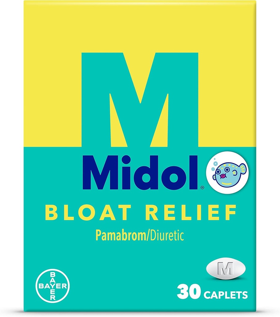 Midol Bloat Relief, Caplets con Pamabrom, 30 Conde