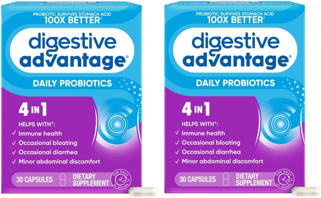 Ventajas Digestivas Probiótico diario, 30 cápsulas (Pack of 2)