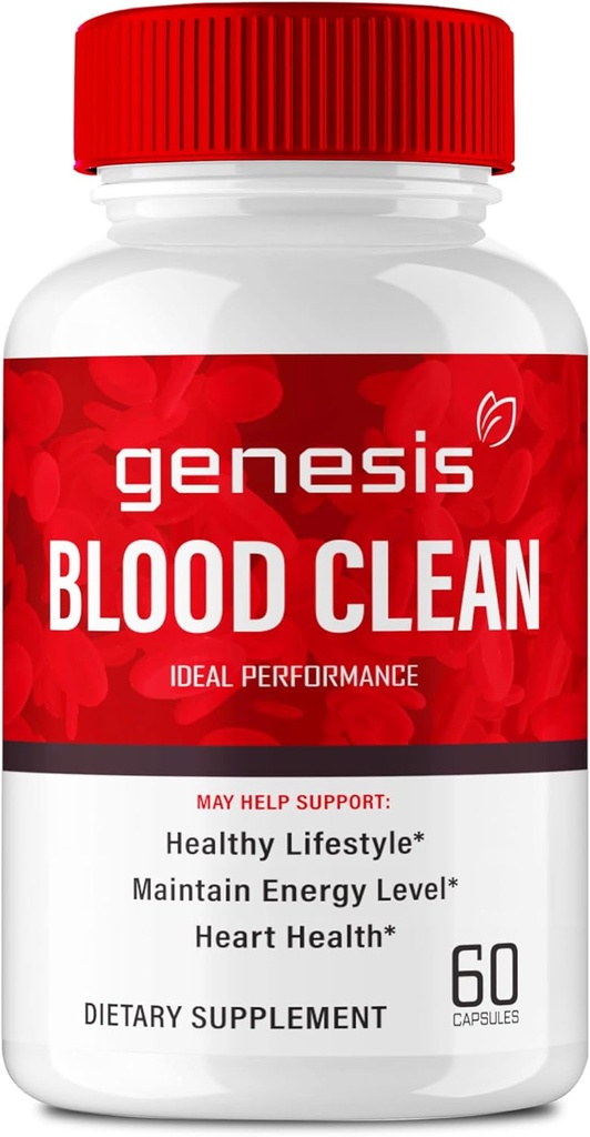Genesis Blood Clean Capsules - Advanced Formula Supplement for Maximum Strength - Natural Blood Vessel Cleaner, GenesisBlood Clean Pills, GenesisBloodClean Pastillas Comentarios (60 cápsulas)