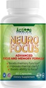 Neuro Focus Suplemento cerebral nootrópico para hombres " Mujeres: Memoria, Claridad " Anterior Ginkgo Biloba, Vitamina B6, Phosphatidylserine, Choline, Huperzine A