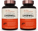 LiverWell Liver Cleanse, Rejuvenation, Metabolic Support - Suplemento Liver Health w/Highly Bioavailable Milk Thistle Extract, N-Acetyl Cysteine, Alpha Lipoic Acid, Zinc, Selenium - 2 Pack