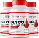 Sugar Sync Glyco Optimizer Reviews, Sugar Sync Glyco Optimizer Supplement Capsules - Maximum Strength, SugarSync Glyco All Natural Fommula Pills, SugarSyncGlyco Health Support Reviews (3 Pack)