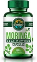 Moringa Capsules por ReHerbify tención 1000mg, 60 Capsules  Moringa Orgánica Oleifera Leaf Powder Supplement for Immunity and Wellness