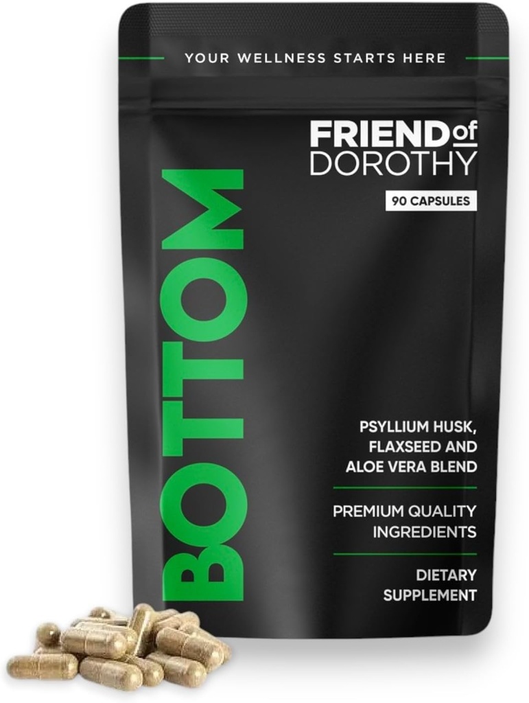 Suplemento de fibra de fondo para el tiempo de preparación sin esfuerzo - Ayuda a promover la regularidad digestiva - Psyllium Husk Basado - para hombres que átomo, 90 cápsulas