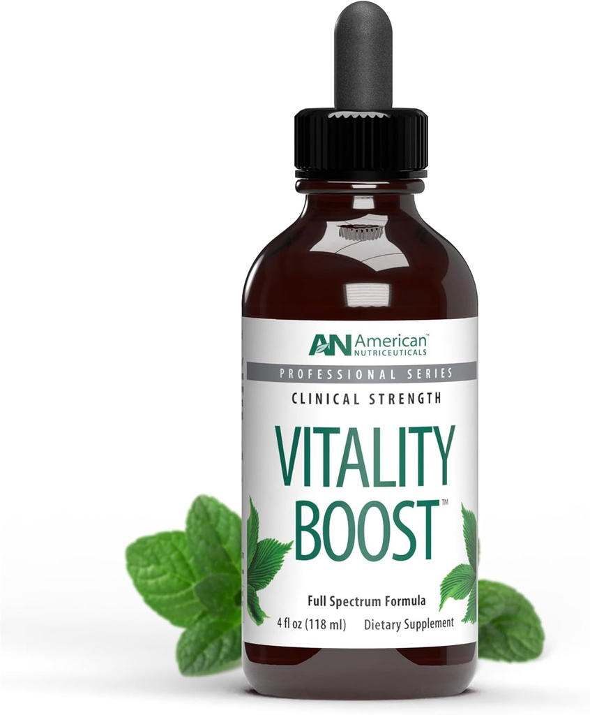 Nutriceuticals estadounidenses - Vitality Boost Fulvic Acid w/Trace Mineral Drops - Suplemento multimineral -Rich in Amino Acids – Mejora la función energética