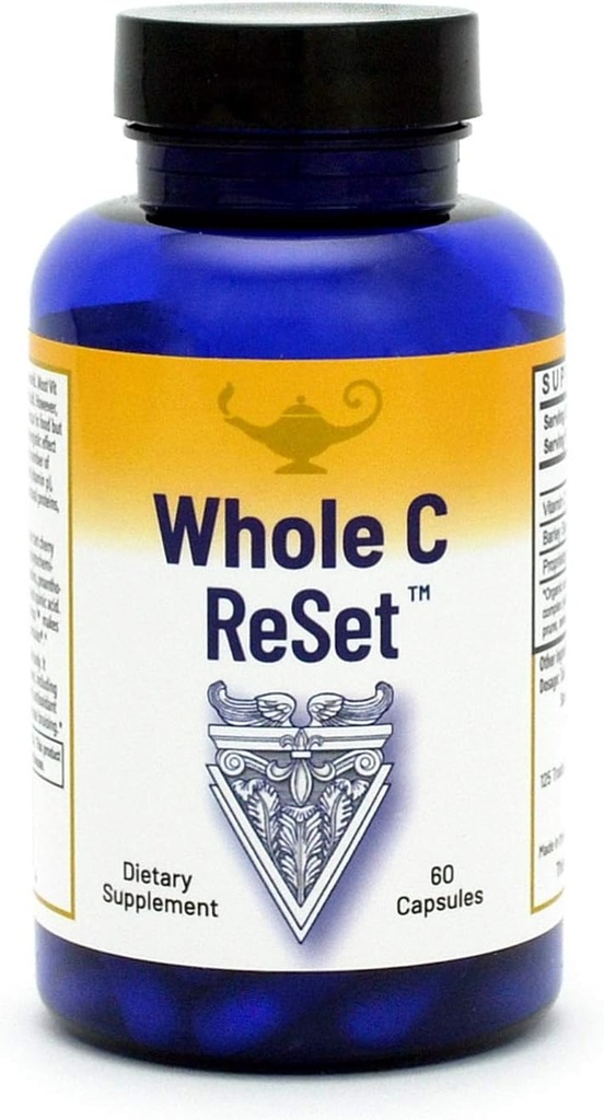 RnA ReSet Whole C Reset – Vita-C Fruit Blend with Bioflavonoids & Polyphenols, Organic Vitamin C Complex, Immune Support (60 Capsules)