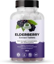 Amazing Botanicals Elderberry Extract 100X Strength Tablets - Organic Immune Support & Wellness Supplement TEN 30 Tablets