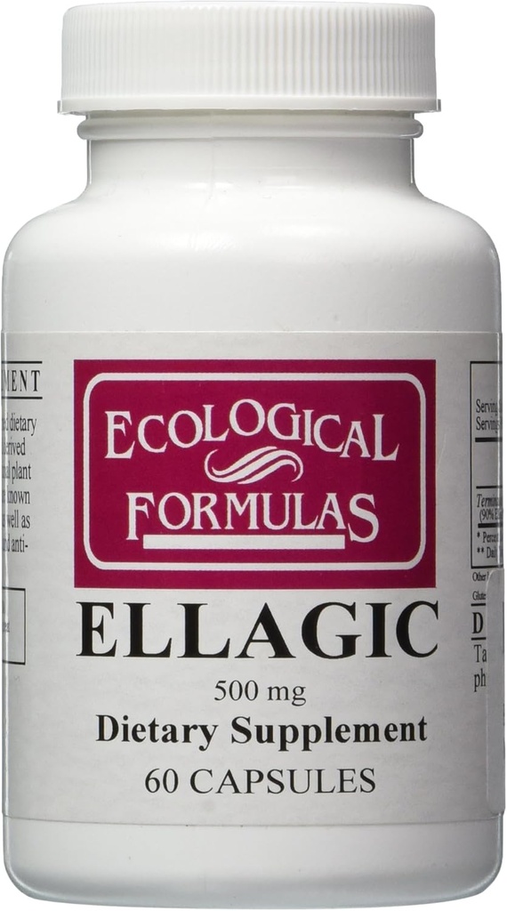 Fórmulas ecológicas - Ellagic 500 mg 60 caps [Salud y Belleza]