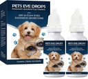 Cataratas para perros, gotas de ojos de perro, mejorar la claridad de visión, mejorar la visión de ojos y las cataratas(2 x 10 mL)