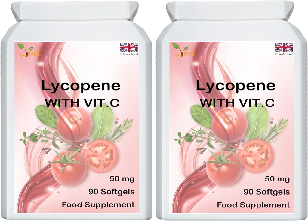 Ved Lycopene Suplemento 50mg (Pack of 2)