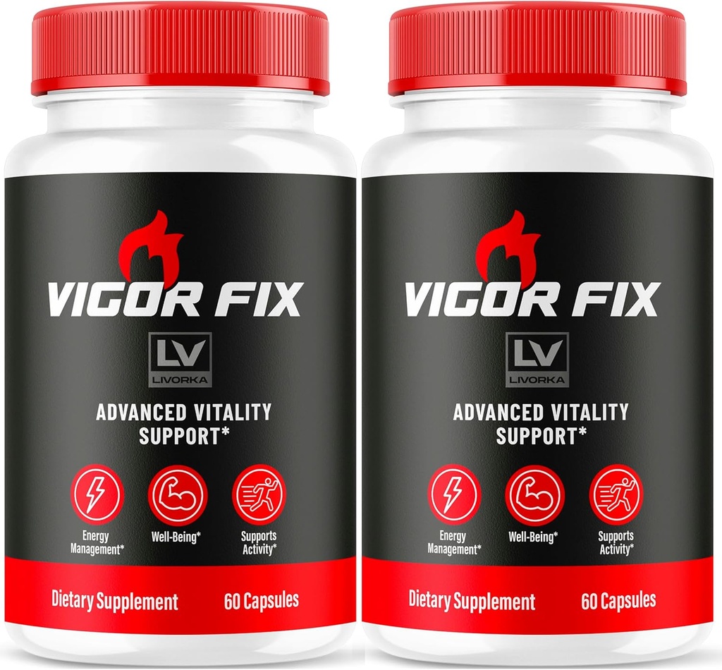 (2 Pack) Píldoras Vigor Fix, Vigor Fix, Vigor Fix Fórmula avanzada, Vigor Fix, Vigor Fix Vitamina, Píldoras VigorFix 120 Cápsulas para 2 meses