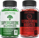 Atlantis Nutrition Supergreens 60 Gummies + testosterona Booster 2-Pack (120 Gummies)