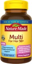 Multivitamina hecha de la naturaleza para sus 50+ con No Hierro, Mujeres Multivitamina para soporte nutricional diario, Multivitamina para mujeres, 60 Softgels, 60 Day Supply