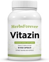 Herbsforever Vitazin Capsules Ayurvedic Herbal Supplement Supports Energy & Performance Proporciona fuerza física y mental 90 Vege Capsules 800 Mg Cada