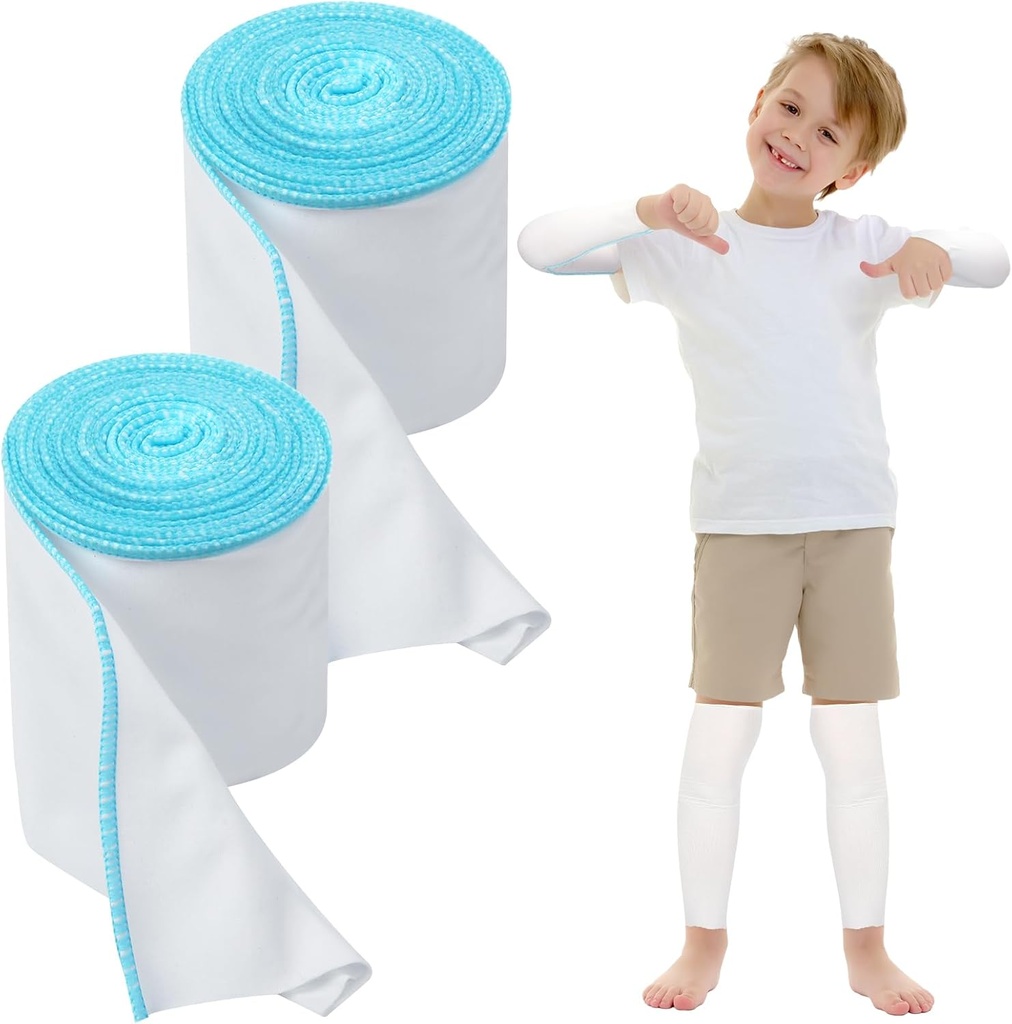 2 Rolls Wet Wraps Bandage for Eczema 3.54' x 1.97 yd Wet Wrap Therapy for Eczema Treatment for Adults Kids(Blue)