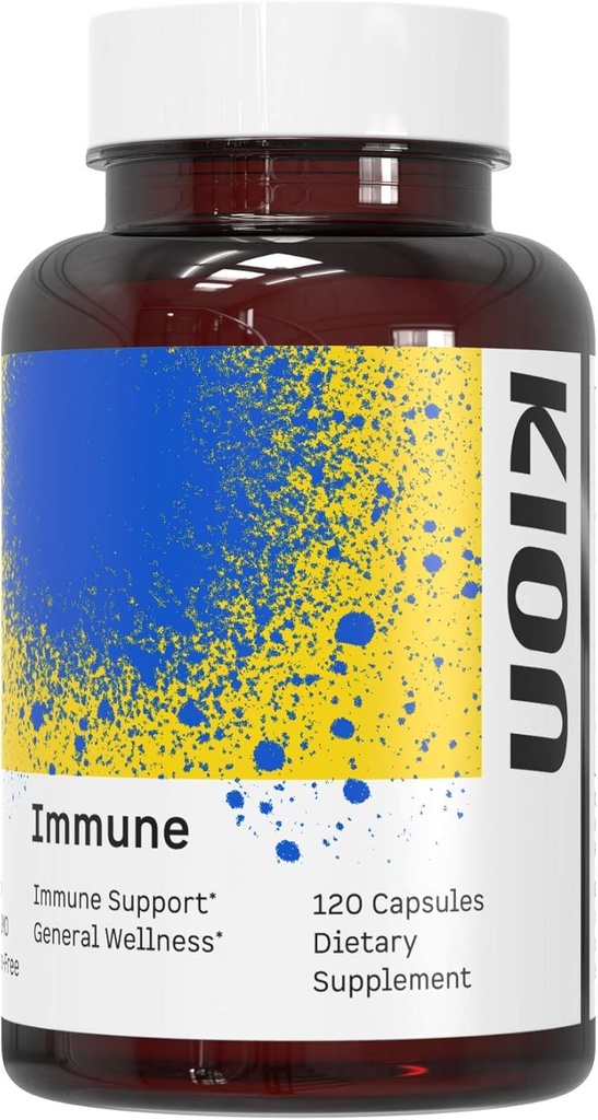 Kion Immune - Immune Support Suplemento - Vitamina C Suplemento - Vitamina C y Zinc para el bienestar diario - 500 mg Vitamina C (Acido acúbico) y 10 mg Zinc - 120 Servimientos