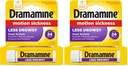 Dramamine All Day Less Drowsy Motion Sickness Relief | 8 Tablets Included (Pack of 2)