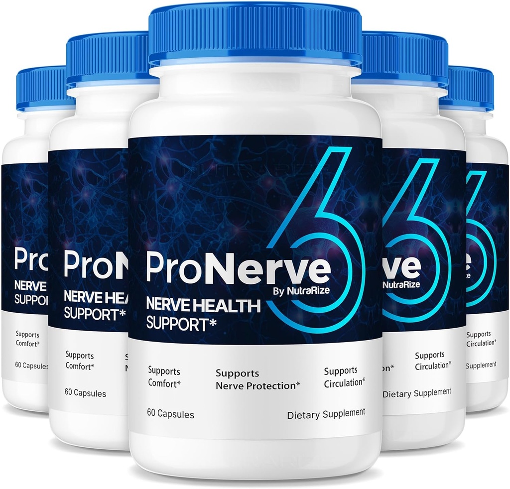 NutraRize (5 Pack) ProNerve6 Neuropathy, ProNerve 6 Nerve Support Supplement, Pro Nerve 6 Capsules, ProNerve6 Pastillas Reseñas (300 cápsulas)