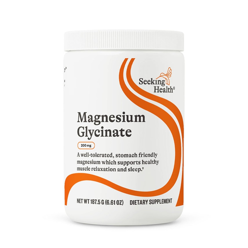 Buscando Salud Magnesio Glycinate Powder, 200 mg por Serving, Bioavailable Bisglycinate Chelate, Apoyo Durmiente y Relajación, Energía Natural, Vegetariano (75 Servimientos)