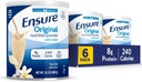 Asegurar la nutrición de vainilla original pólvora de vainilla Vanilla Protein Powder ← Reemplazo de la comida pequeña Mezcla  8g Proteína, 24 Vitaminas &amp; Minerals ← Salud inmune TEN 14.1 oz - 6 pack