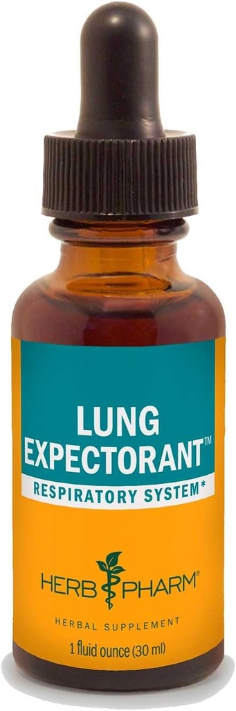 Herb Pharm Lung Expectorant Liquid Herbal Fórmula para apoyar la respuesta respiratoria Immune - 1 onza (Pack of 1)