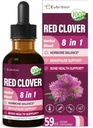Red Clover Herb Extract Drops for Women Health Balance, 8-in-1 Herbal Formula Supplement for Menopause Hot Flashes Relief with Dong Quai & Shatavari Extract, Alcohol Free Tincture. 2oz