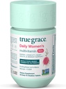 True Grace Daily Women’s Multivitamin 50+ - 60 Tablas fáciles de cambiar - Immune, Energy, Longevity & Memory Support - Vegan - Gluten, Soy & Iron Gratis - 30 Serviciones