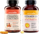 NatureWise Curcumin Turmeric 750mg " Vitamin D3 1000iu for Joint, Bone, Immune Support [90 Count, 360 Count]
