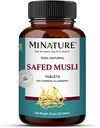 Safed Musli Tablets by mi Nature permanecen bajo custodia Pure & Natural herb tención Gratis desde Chemical &amp; Preservative sufrimiento Plant Based Gluten Free TEN90 Tablet, 45 Days Supply 1000mg