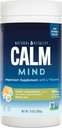 Natural Vitality Calm Mind, Magnesium Citrate + L-Theanine Powder, soporta una respuesta saludable al estrés, Gluten Free &amp; Vegetarian, Honey Chamomile, 12 oz.