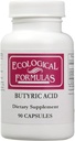 Fórmulas ecológicas Calcio Magnesium Butyrate (Btyric Acid), soporta Gut Health. 1-Pack, Cream, 90 cápsulas