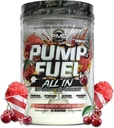 PMD Sports Pump Fuel All in Insanity, Ultimate Pre Workout Powder &amp; Muscle Pump, Maximum Strength Energy, Focus, Endurance & Recovery, Creatine & Beta Alanine, Pump Surgin’ Cherry Slush, 20 Servings