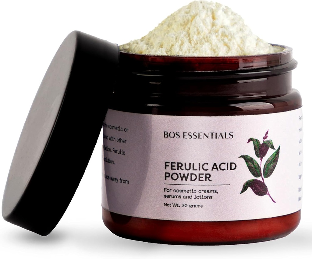 Pure Ferulic Acid Powder ← Estabiliza la vitamina C  sometida para su uso en cremas y sueros DIY