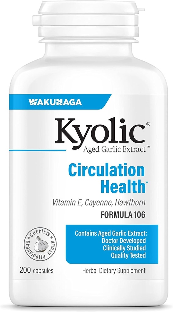 Kyolic Aged Garlic Extract Formula 106, Circulation Health