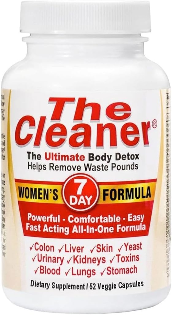 CenturySystemsBrand The Cleaner Detox, 52 cápsulas, Powerful 7-Day Women Formula, Full Internal Cleaning Formula for Women, Support Digestive Health