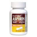 HealthA2Z® Aspirin 325mg, Uncoated Tablets, Original Strength, Pain Reliever, Fever Reducer, DYE Free (300 Counts)