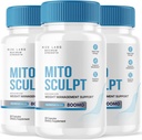 rize labs MitoSculpt Weight Loss Pills - Esculp Your Ideal Body with MitoSculpt Advanced Formula Capsules, Supplement to Turn Mobilized Stored Fat for Fuel (180 Capsules) (Pack of 3)