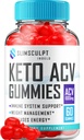 Slimsculpt Keto ACV Gummies - Advanced Formula Slim Sculpt Keto Plus ACV Gummies Apple Cider Vinegar Keto Slimsculpt ACV Gummies Suplemento dietético Comentarios Hombre Mujeres (60 Gummies)