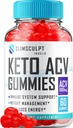 Slimsculpt Keto ACV Gummies - Advanced Formula Slim Sculpt Keto Plus ACV Gummies Apple Cider Vinegar Keto Slimsculpt ACV Gummies Suplemento dietético Comentarios Hombre Mujeres (60 Gummies)
