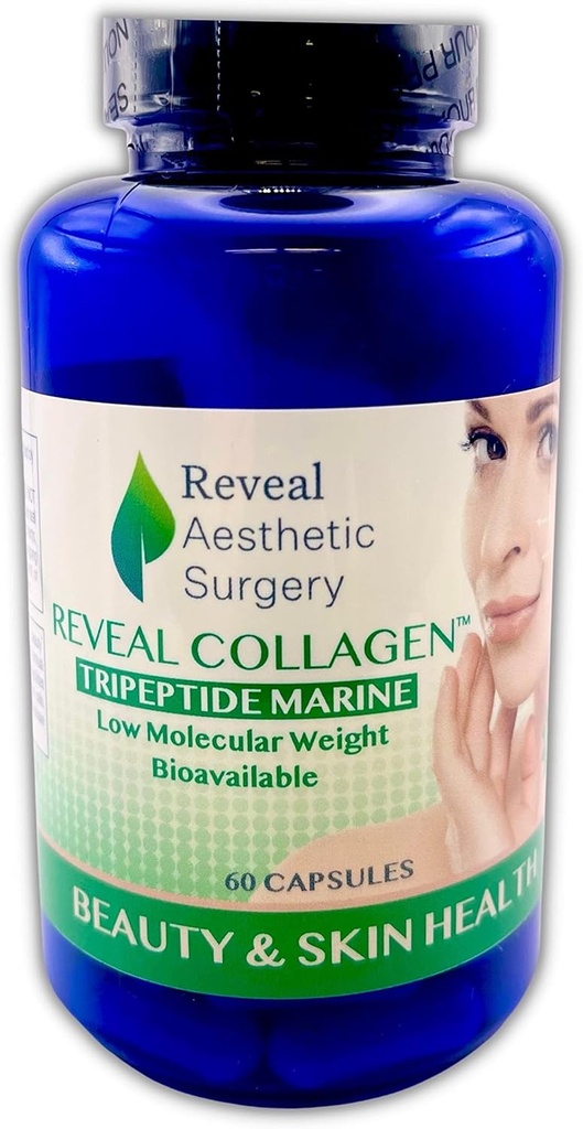 Reveal Collagen- Trieptide Marine Bajo peso molecular biodisponible- 60 cápsulas