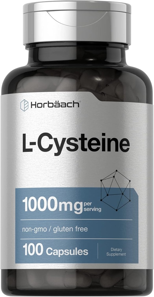 Horbäach L-Cysteine 1000mg ← 100 Powder Capsules